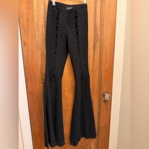 NWT Wandering Mind Lace Up Pants